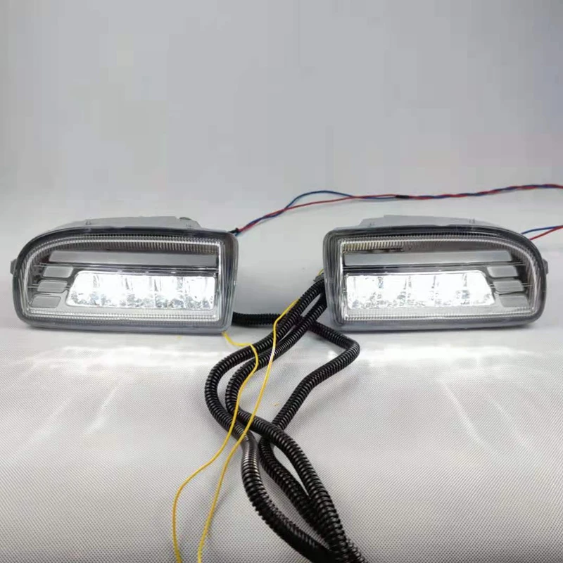 2 шт. светодиодные передние противотуманные фары дневного света для Toyota Land Cruiser 100