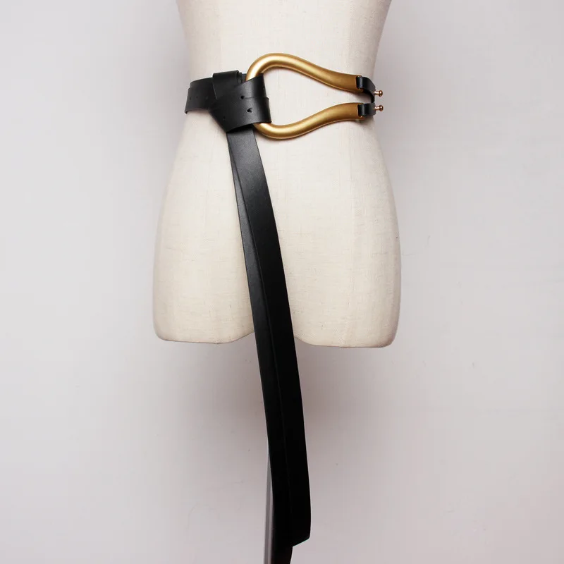 Simple Metal Buckle Belt Women Luxury Designer Brand PU Leather Girls Dress Belts Jean Pants Waistband Belts for Lady Belt
