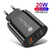 pd 20w usb type c charger quick charge qc 3 0 fast phone wall charger adapter for iphone 13 12 11 pro ipad huawei samsung xiaomi