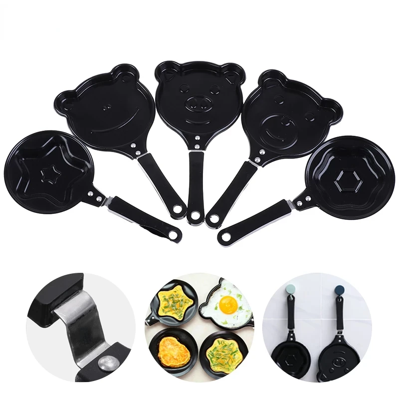 

Mini Cute Omelette Pan Funny Cartoon Breakfast Grill Frying Pan Egg Pancake Pan Non-Stick Cooking Pots Breakfast Cookware