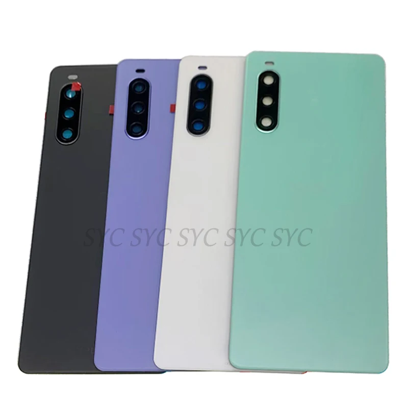 Original Battery Cover Rear Door Case Housing For Sony Xperia 10 IV Back Cover with Camera Lens Logo Repair Parts images - 6