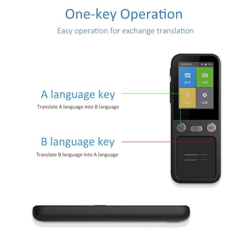 T16 Portable Instant Voice Photo Translator Travel Real Time Translation Smart Pen Scanning Recording Translator Multi Languages enlarge