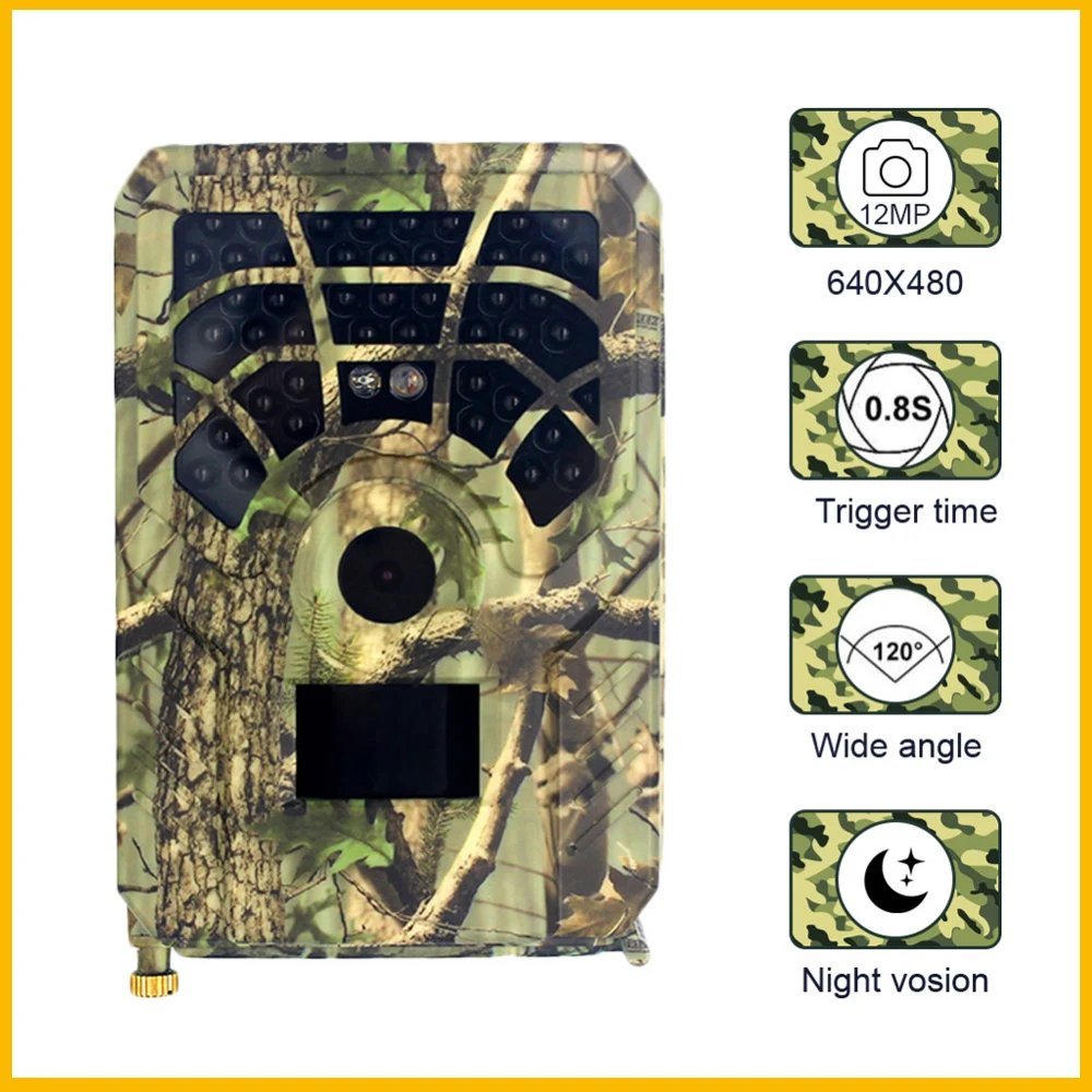 

Trail Camera 0.8s Trigger Time 120 Degrees Photo Traps Night Vision Wildlife Scouting Camera Photo Traps Track PR300 Hunting