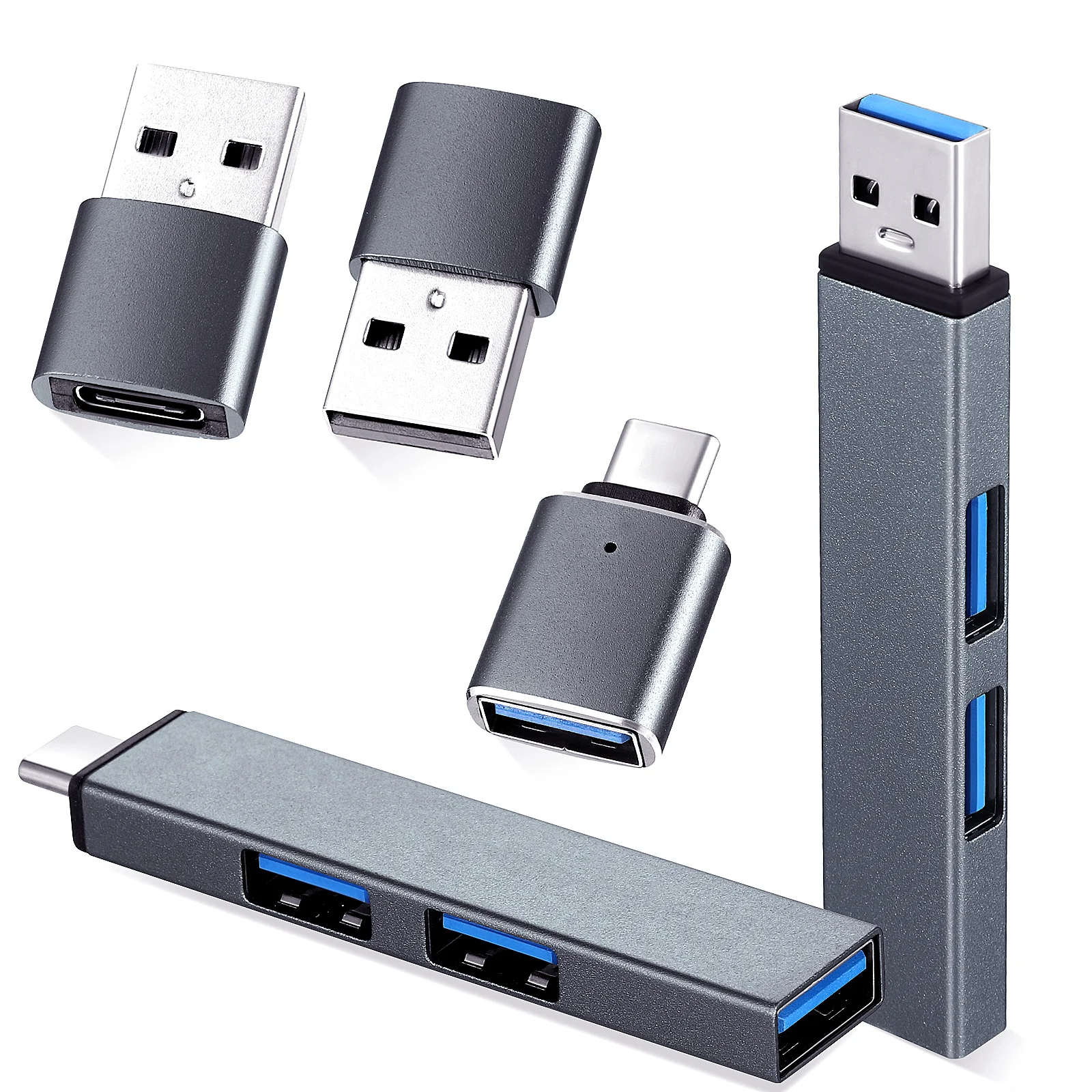 

1 Set USB Adapter USB Hub Extension USB C To USB Adapter Adapter Type C Adapter