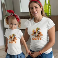 disney family matching outfits funny goffy print summer harajuku mother kids clothes mom and daughter equal t shirt dropship