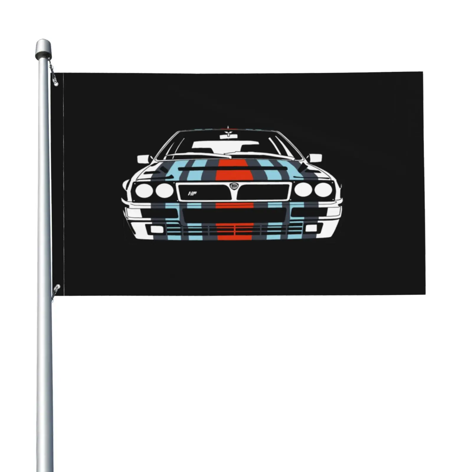 Maglia Auto epoca Lancia Delta Hf интегрированный ралли Мито 1 флаг баннер парад спортивный