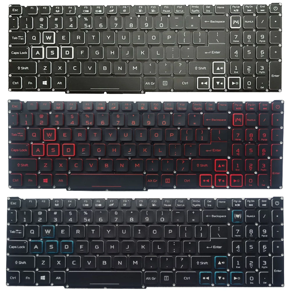 

NEW US Laptop Keyboard For Acer Nitro 5 AN515-56 AN515-57 AN515-45 Helios 300 PH315-54