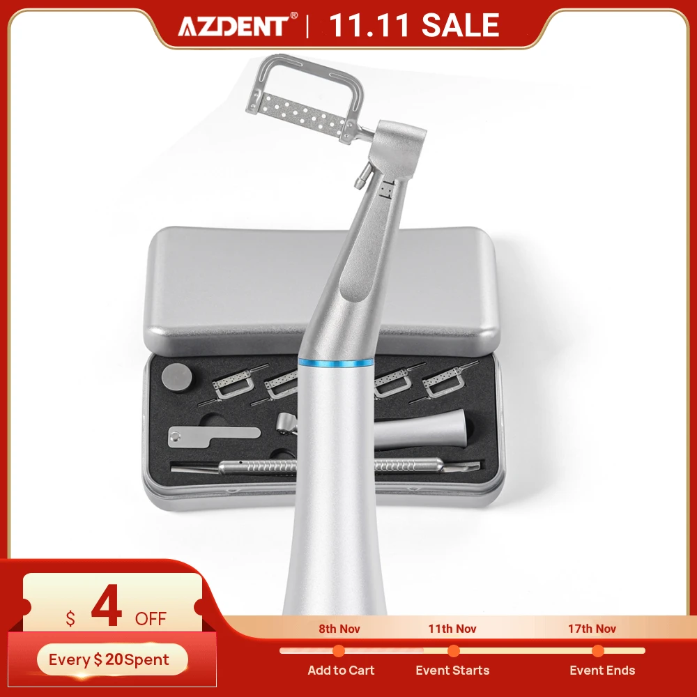 

AZDENT Dental 1:1 Reciprocating Interproximal Strip Contra Angle Low Speed Handpiece Orthodontic Enamel Reciprocating System