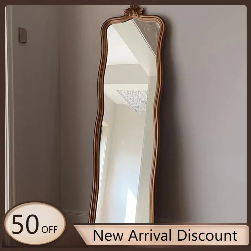 

Aesthetic Full Length Mirror Vintage Large Floor House Room Wall Mirror Modern Design Espejo Maquillaje Luz Bedroom Decoration