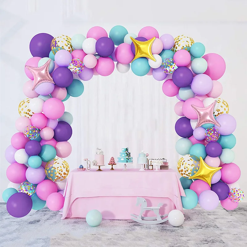 

138pcs Macaron Rainbow Balloon Garland Arch Kit Baby Shower Balloons Kids Adult Birthday Decoration Wedding Party Decor Globos