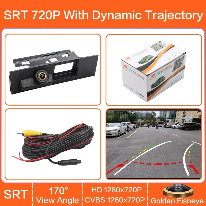 

Ручка переключателя багажника автомобиля AHD 1080P, автомобильная камера заднего вида для Ford Mondeo MK3 MK4 MK5 S-Max 2017-2018, резервная камера заднего вида
