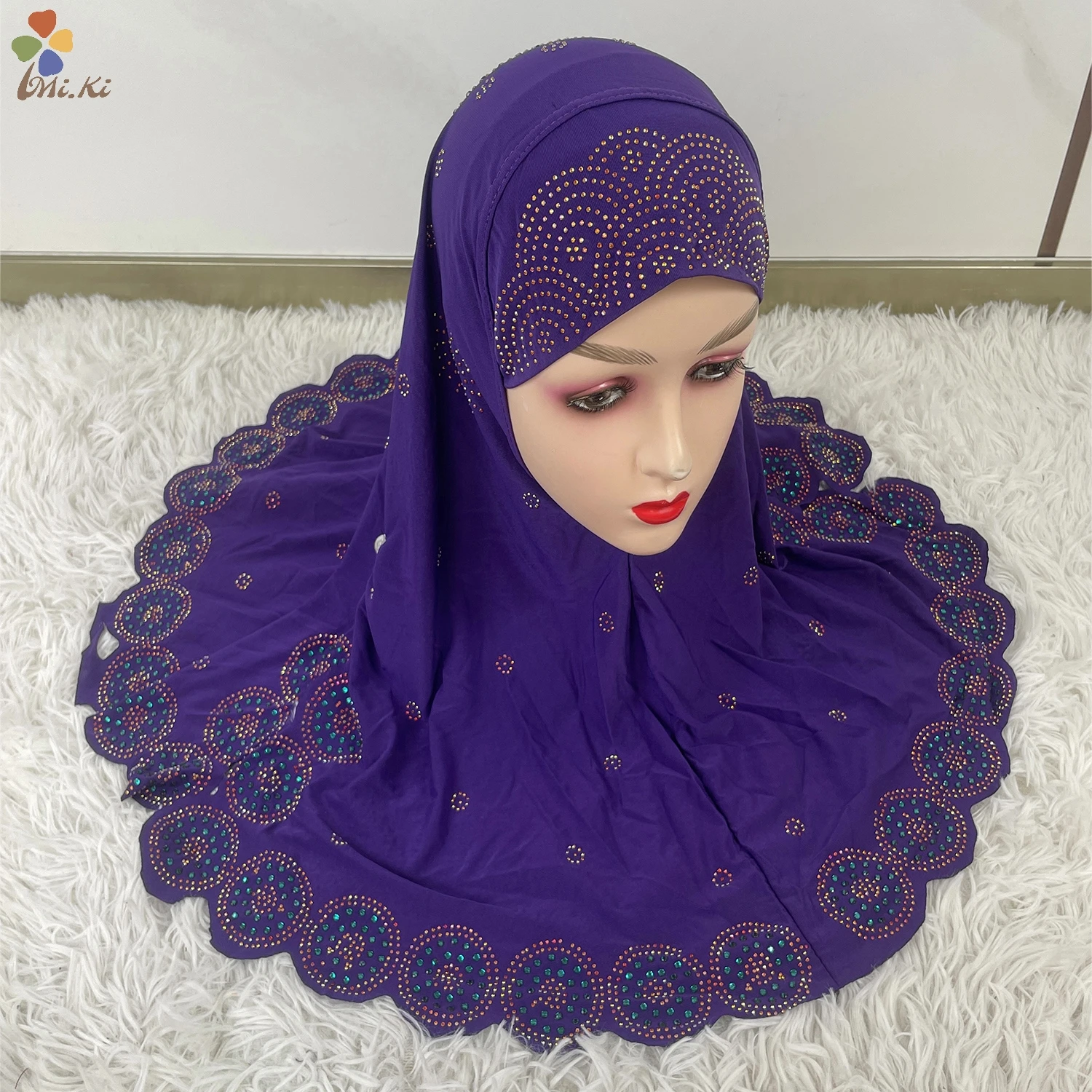 12 шт./Дюжина мусульманские шарфы для девочек и детей