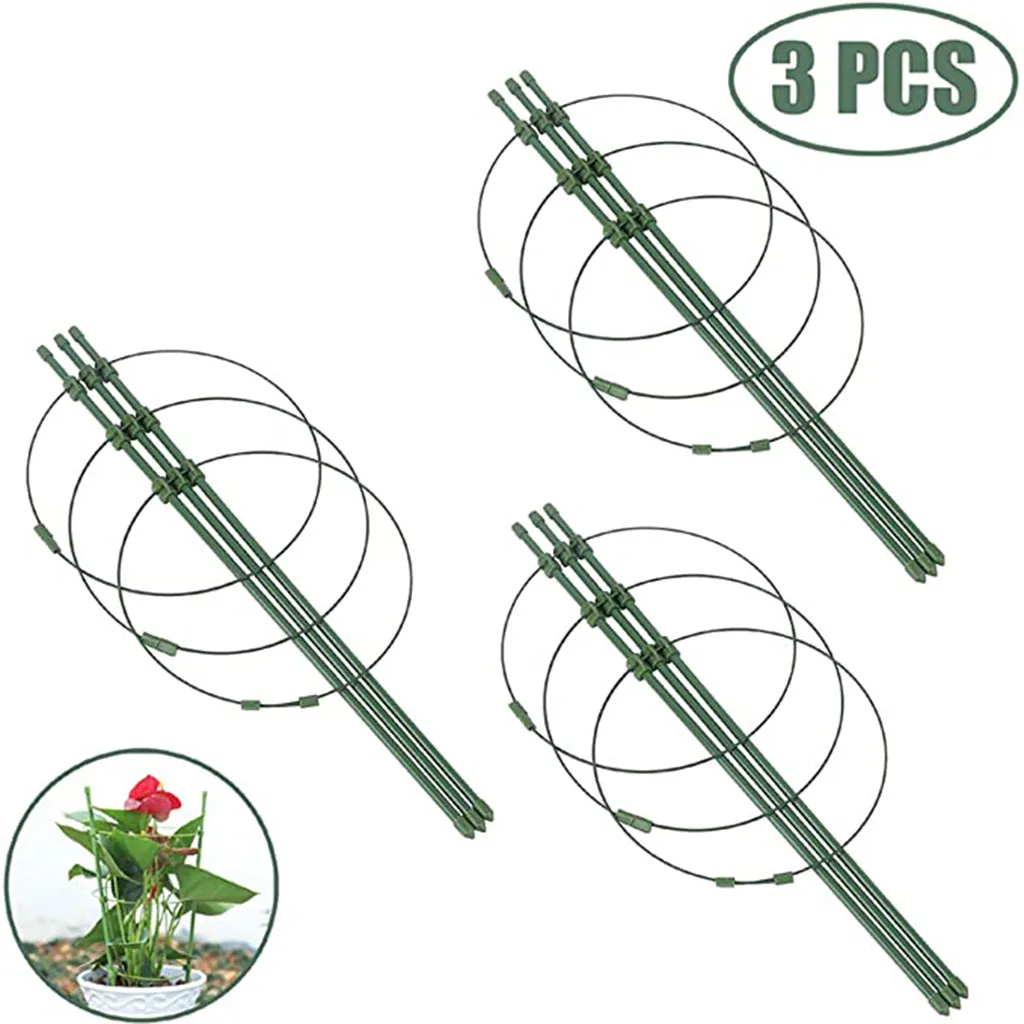 

Modern Paper Towel Holder Plant Basket Ring Garden Trellises Support Plant Adjustable Fixed Plant Climbing Patio Styling Clips