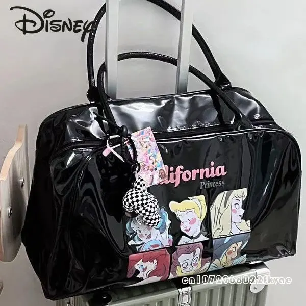 Disney Princess New Handbag Fashion Retro Trend Large Capacity Women's Travel Bag High Quality Casual Versatile Fitness Bag