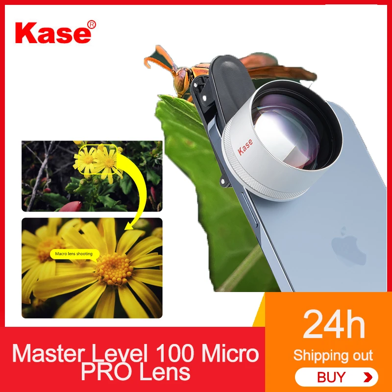 

Kase Master Level 100 Micro PRO Lens Suitable for Huawei iPhone Xiaomi Smartphone Macro Photography Lenses For Insect Flower