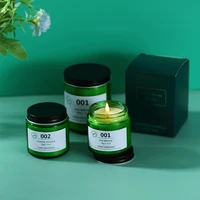 small fragrance candle jade glass aromatherapy candle cup bathroom bedroom birthday candle gifts