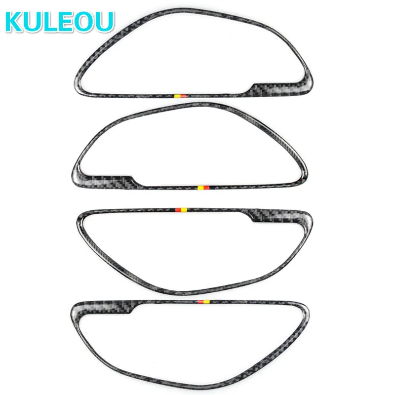 Наклейки из углеродного волокна для автомобильной внутренней дверной ручки