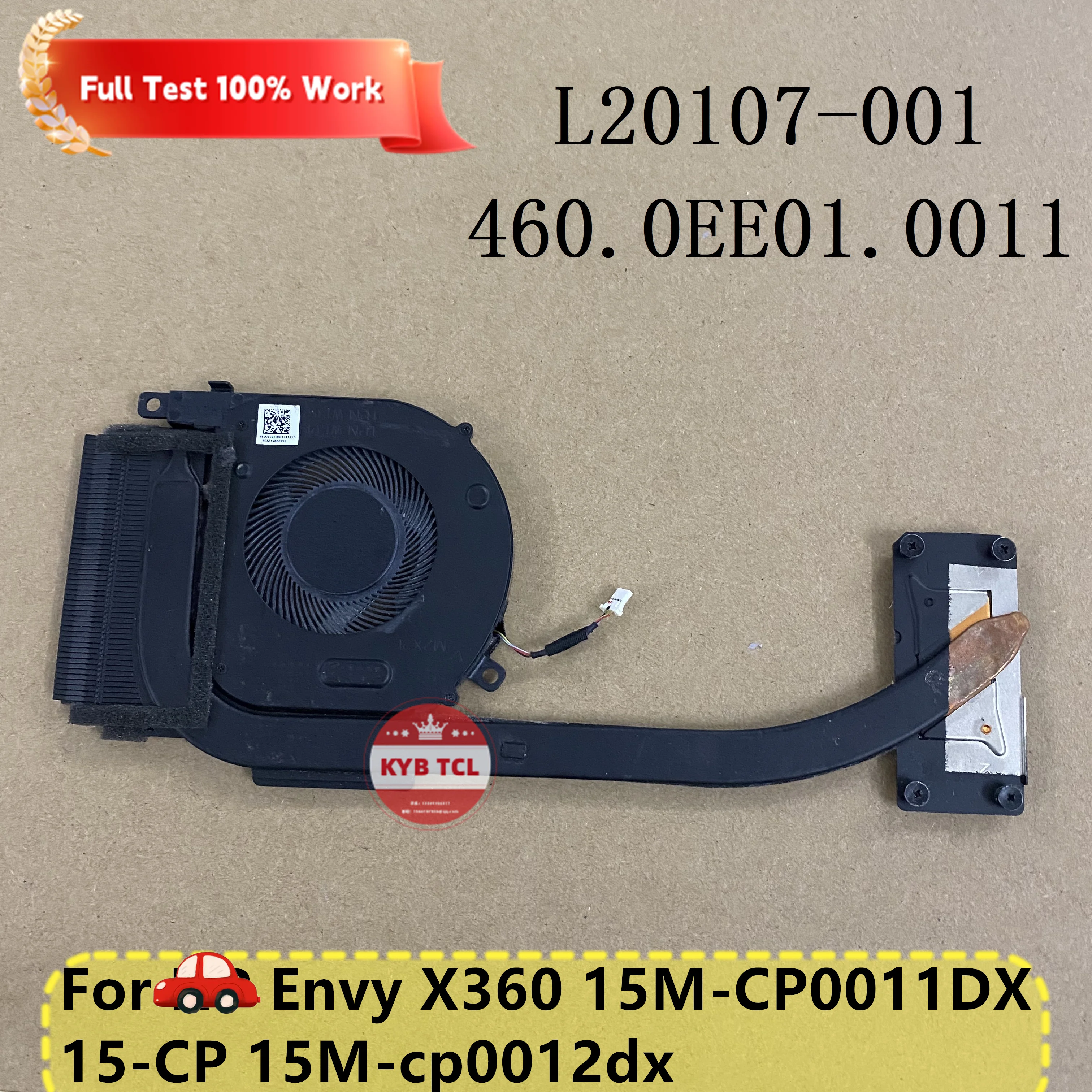 Ноутбук охлаждающий вентилятор CPU heatпоглотитель l2010-7-001 460.0EE01.0011 HP Envy X360 15M-CP0011DX 15-CP