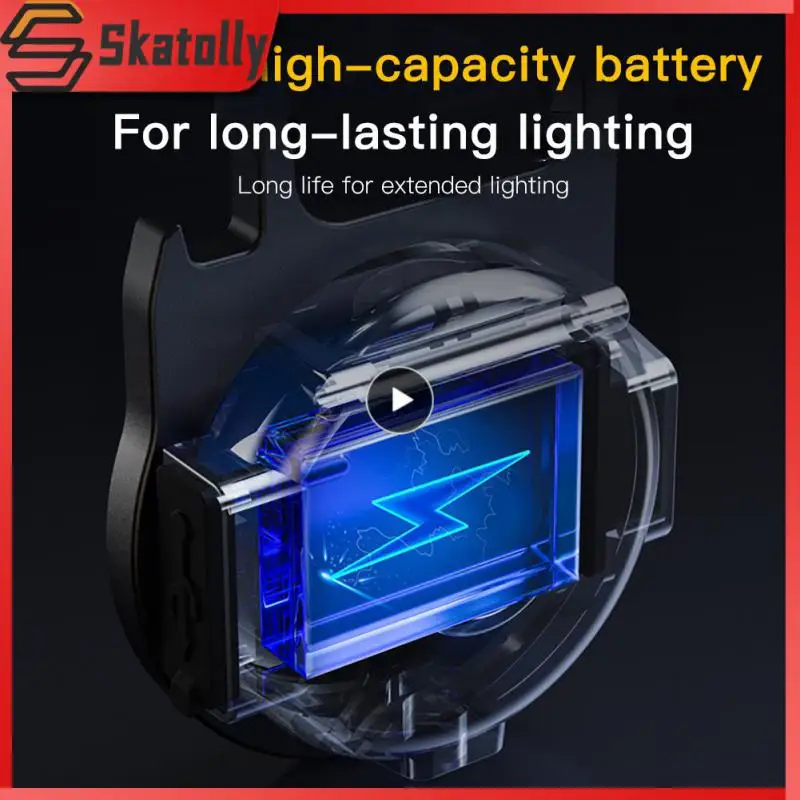 

With Keychain Camping Light Mini Torch Light Multifunctional Night Riding Light Strong Magnetic Hiking High-brightness Torch