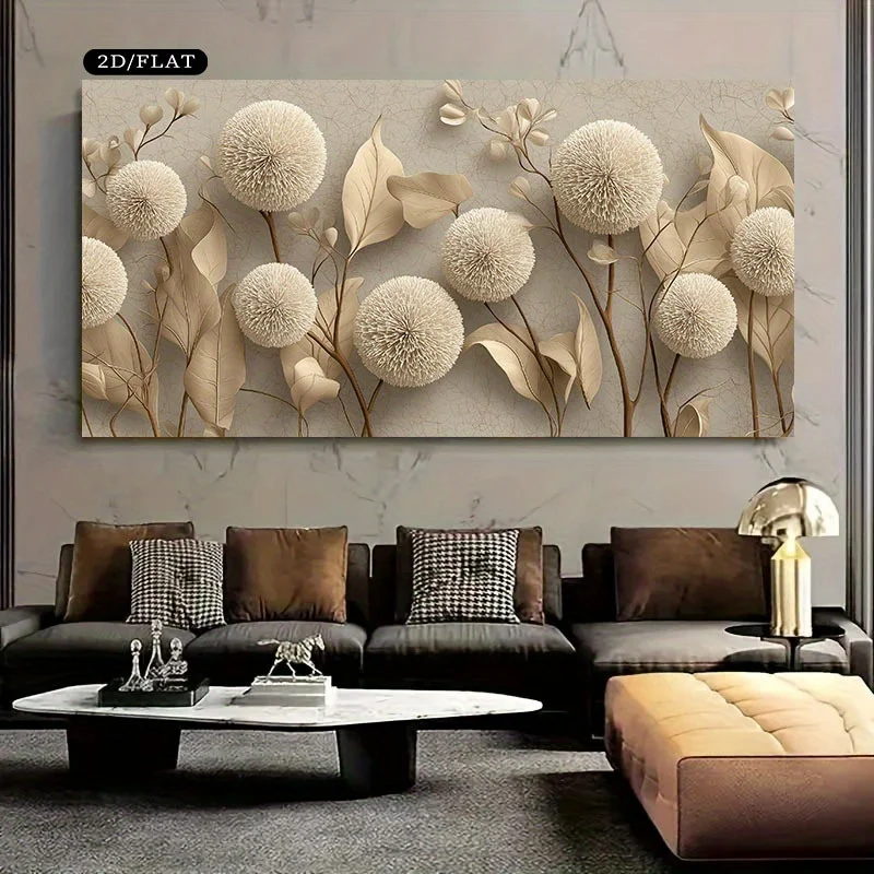 

Классическая печать на холсте "Элегантные цветочные листья"