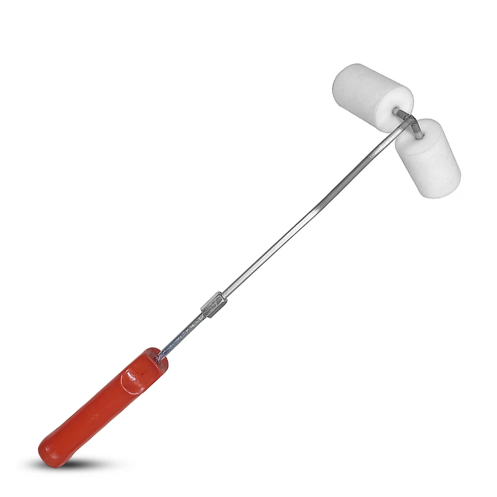 

Double Paint Roller Professional Universal Type Long Handled Brush Home Pipe Fence Painting Tool for 2-4 Inch Rollers