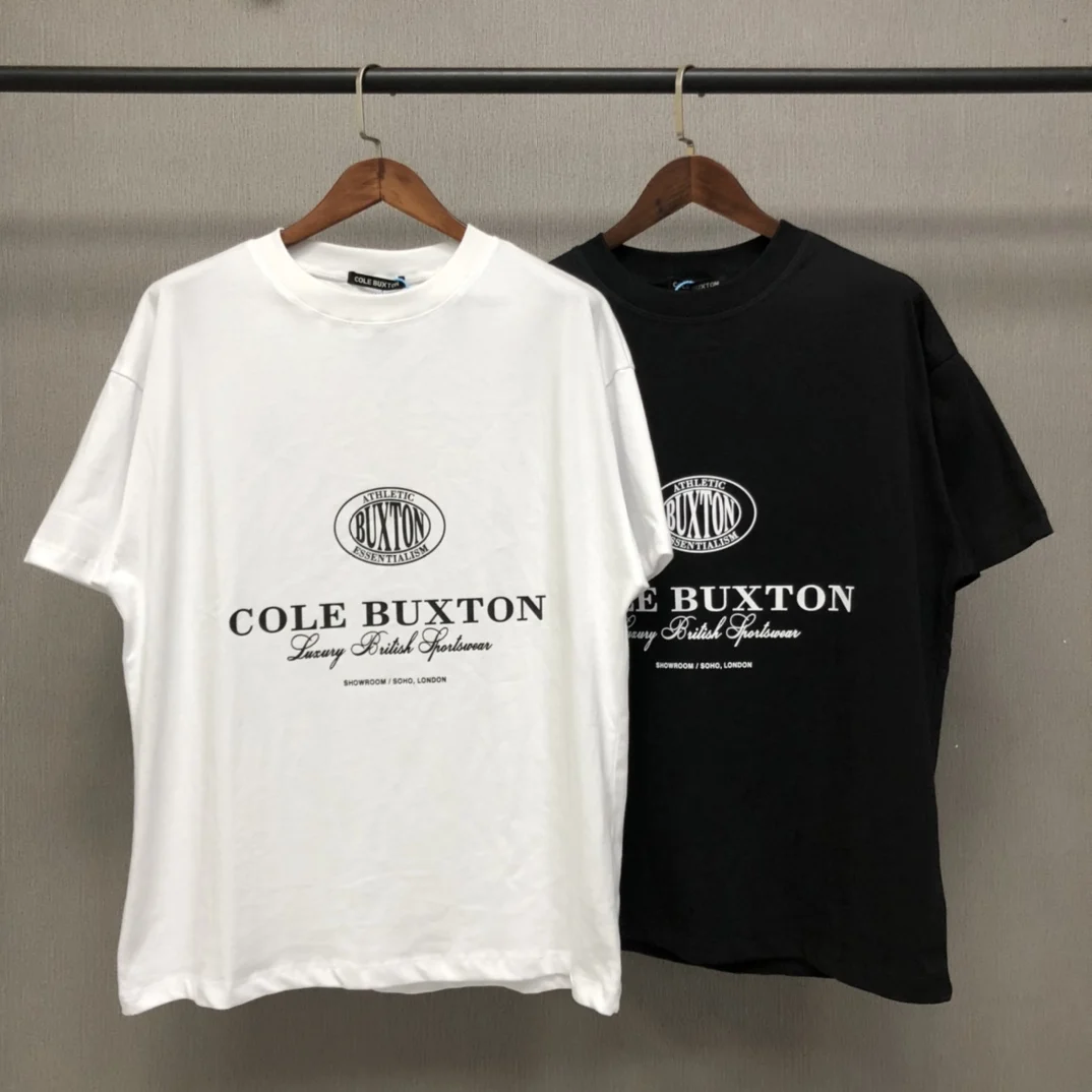 

2022 CB Cole Buxton Logo Printed Women Men T shirts tees Hiphop Oversized Men Casual Cotton Short Sleeve T shirt