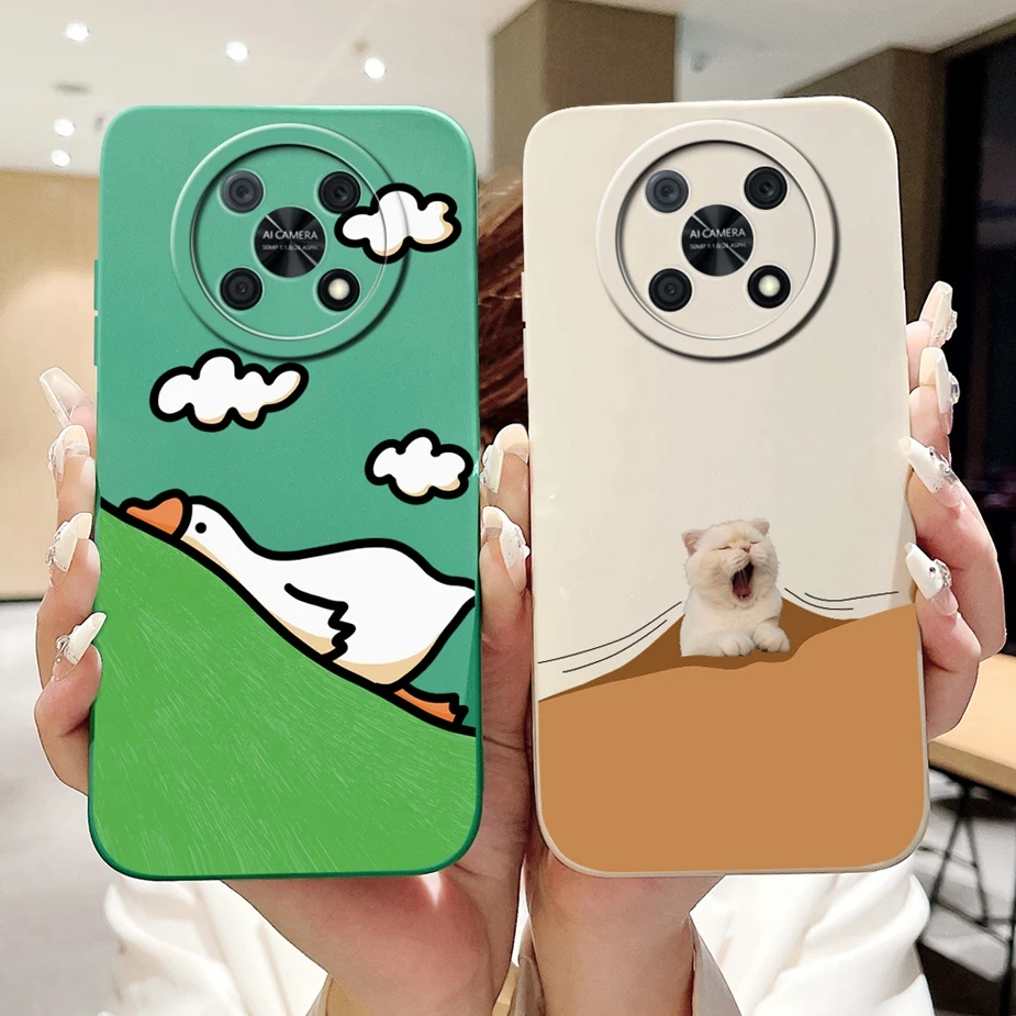 Чехол для Huawei Nova Y90 задняя крышка с милым рисунком панды мягкий силиконовый чехол