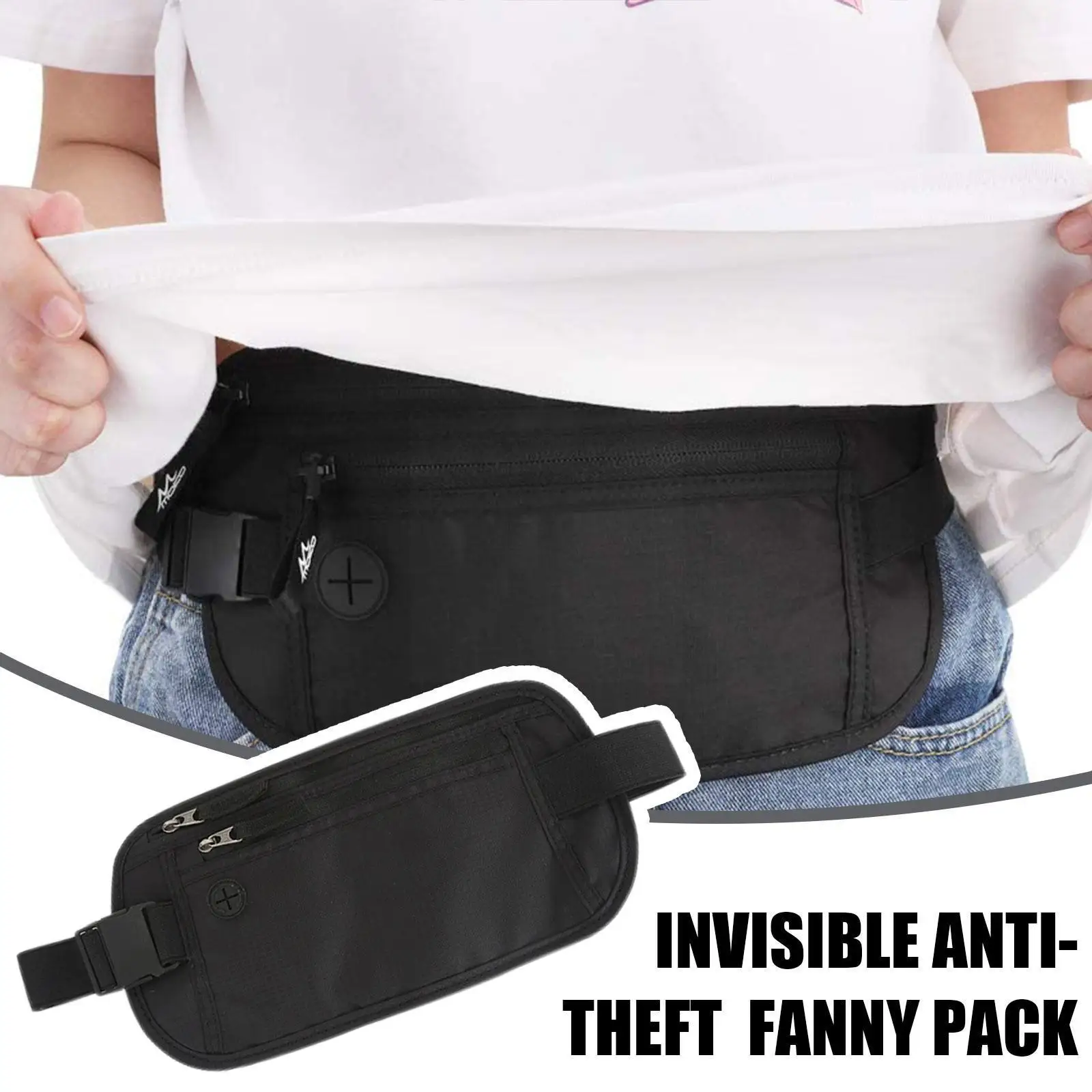 

Invisible Travel Waist Packs Waist Pouch For Passport Money Belt Bag Hidden Security Wallet Casual Bag For Men Women Waist G1b9
