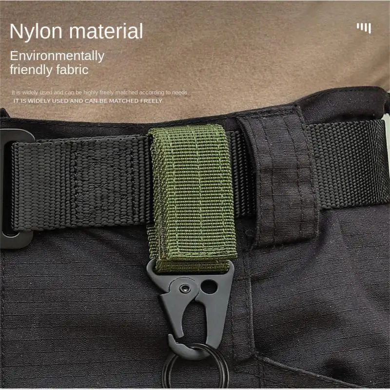 

Outdoor Mountaineering Buckle Key Bag Multi-functional Belt Buckle Nylon Webbing Mountaineering Hook Eagle Mouth Buckle