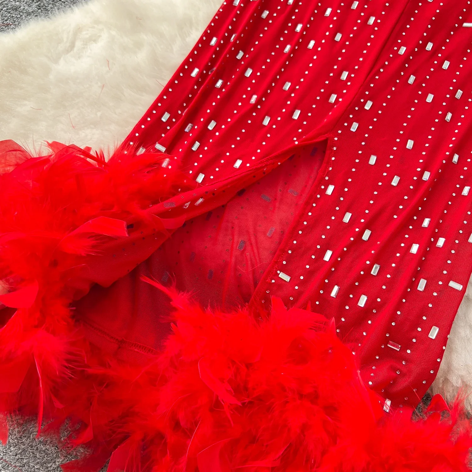 Женское винтажное платье с длинными рукавами и круглым вырезом