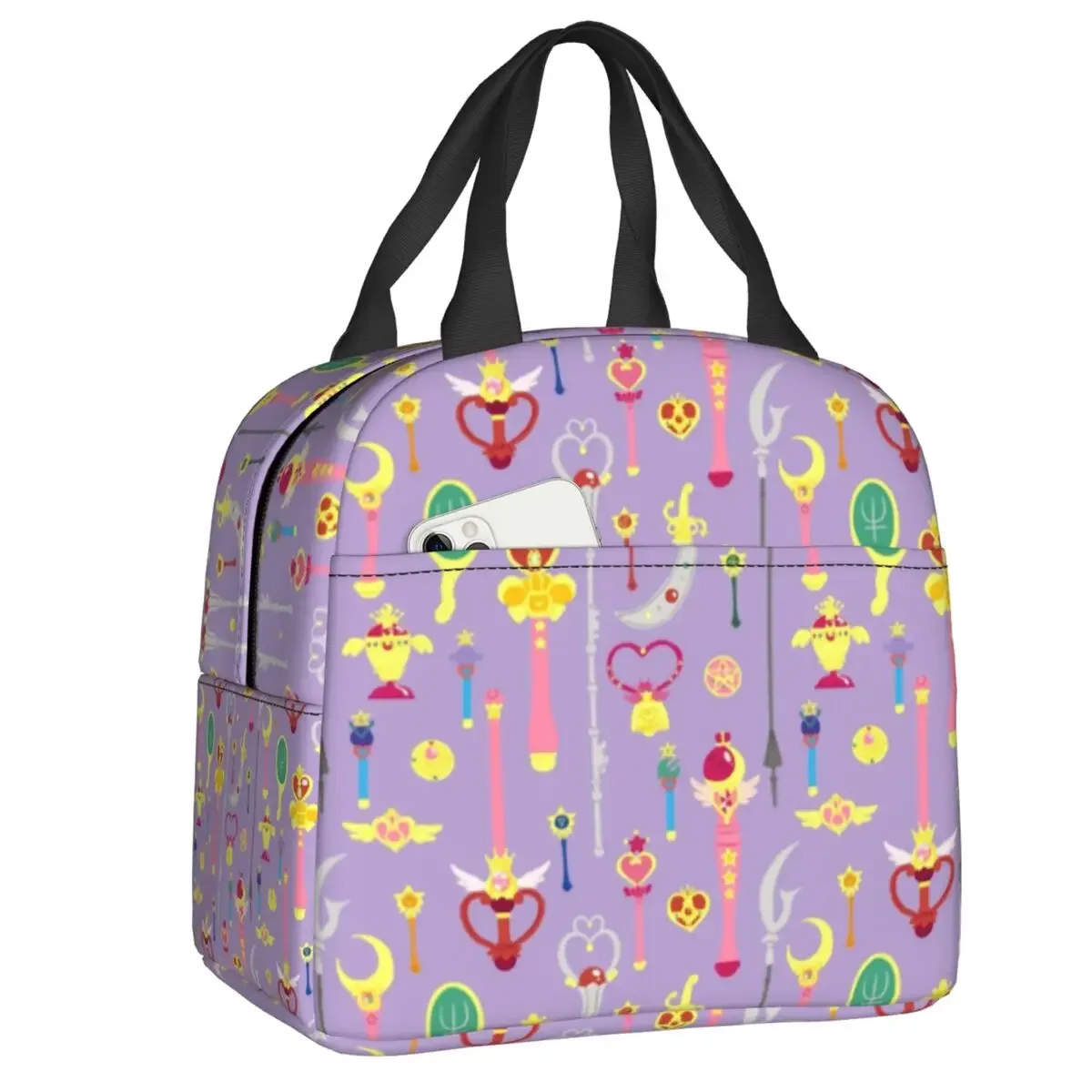 

Moon Girl Lunch Bag Leakproof Picnic Insulated Cooler Thermal Japanese Shojo Manga Sailor Lunch Box For Women Tote Container