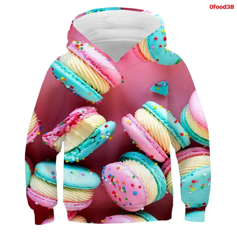 Hoodies 3d Print Funny Food Potato Chips Candy Bread Sweatshirts Boys Girls Unisex Hooded Fashion  Sweatshirts kids Coat