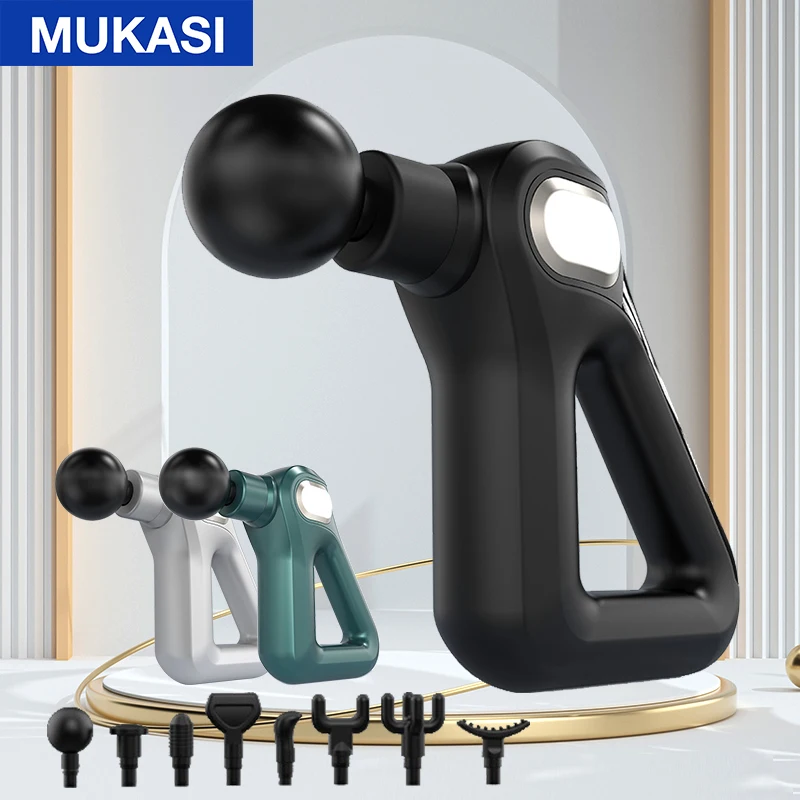 

MUKASI Professional Massage Gun Deep Muscle Fascia Gun Body Relaxation Neck Back Foot Leg Shoulder Electric Massager Slimming