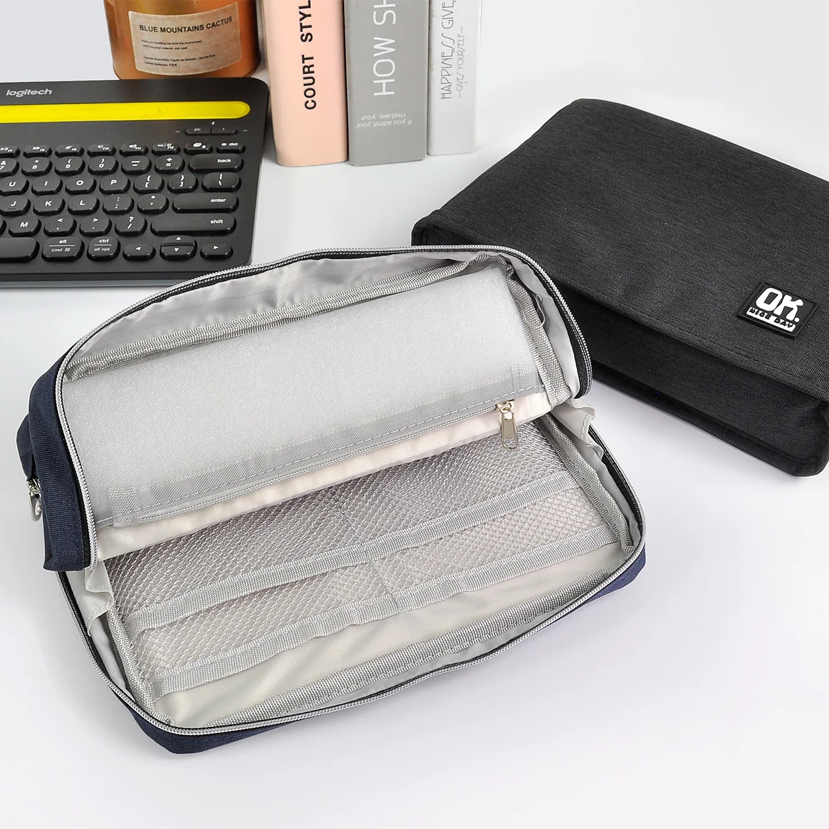 Портативный пенал с паролем холщовая сумка-карандаш для мальчиков большая