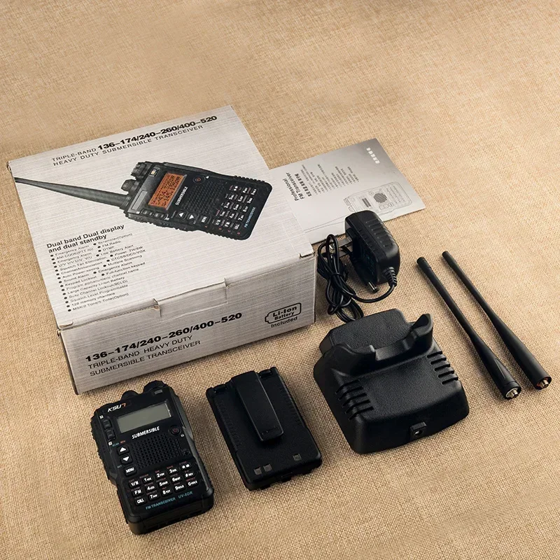 Горячая продажа 10 Вт рация UV-8DR 136-174/240-260/400-520 МГц трехдиапазонная двусторонняя