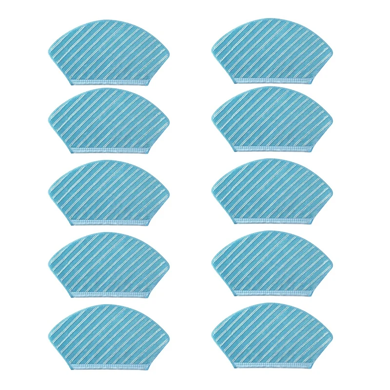 

10PCS Cleaning Cloth Mop Cloth Sweeping Robot Accessories For Midea M71CN M7/I10 Spare Parts