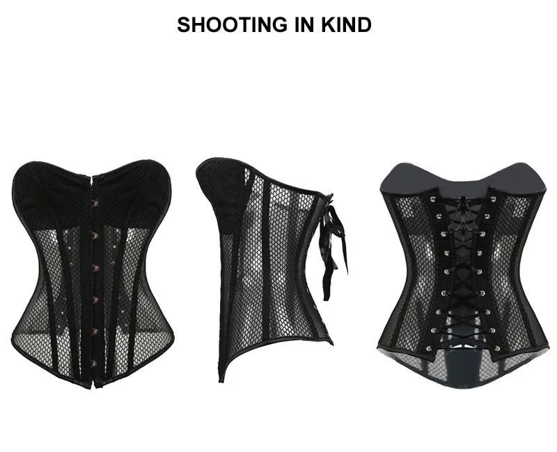 Прозрачный сетчатый корсет с открытыми плечами женский сексуальный блузка и