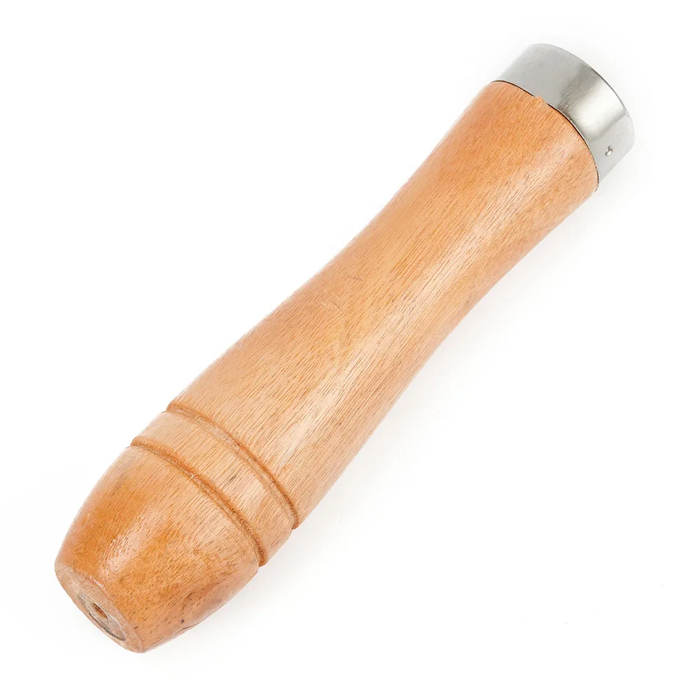 

5 шт. деревянная ручка для файлов, сменный диаметр 6 мм, прочный металлический ошейник для напильника, инструмент для рукоделия, 11 см для напи...