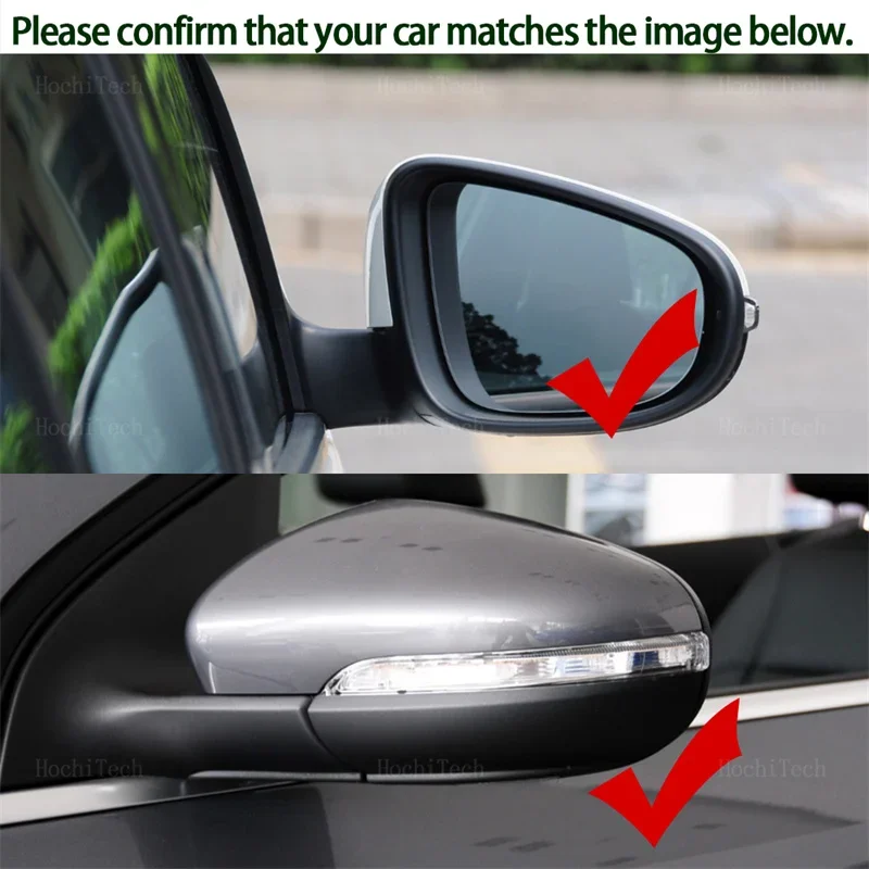 Боковое зеркало заднего вида для VW Volkswagen Golf 6 MK6 5K 2009-2012 Touran 2011-2015