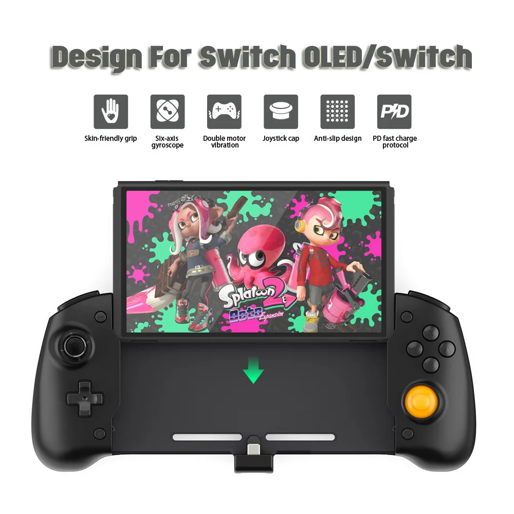 

Dla konsoli Nintendo przełącznik sterowanie Gamepad uchwyt ręczny podwójny silnik wibracji wbudowany 6-Axis Gyro, Joystick do