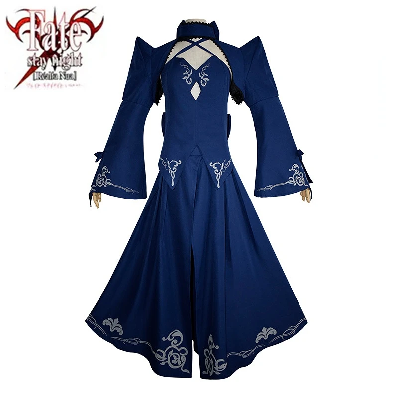 

Fate Stay Night Blue Saber Cosplay Costume Dress