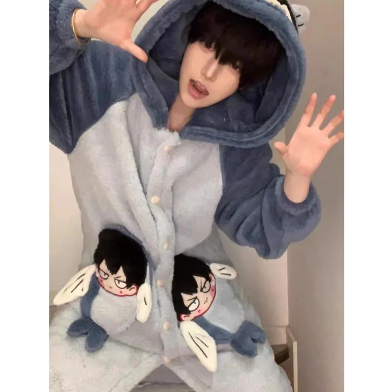 Хайкю!! Пижамы Кагеяма Тобио Хината Шоуйо халат для косплея и брюки мягкий милый