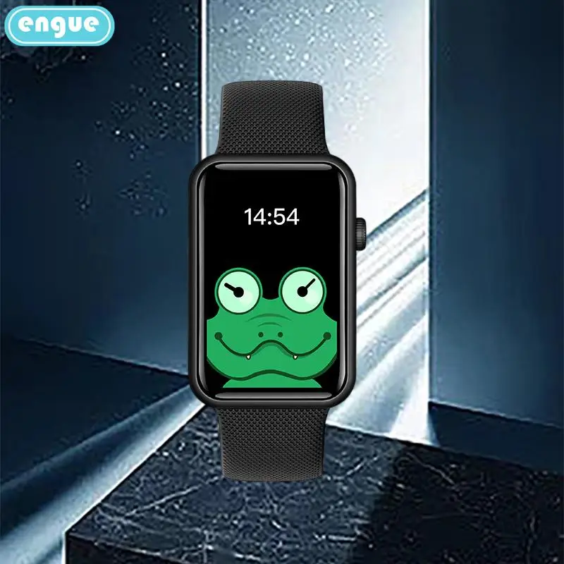 

Engue Bluetooth Blood Pressure Heart Rate Color Screen Wechat Health Exercise Smart Bracelet Smart Watch EgT1 Upgraded Version
