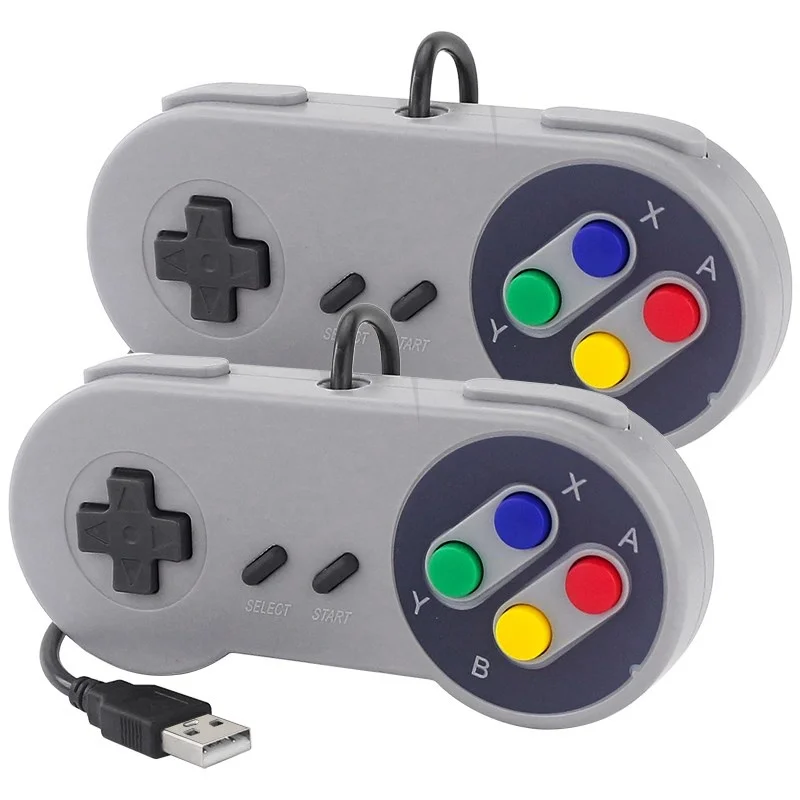 

2 Sztuk Gamepad Na USB Joystick Do Gier SNES Kontroler Do Gier Retro Gamepady Na PC NESPi RetroPie Kontrola Gry Dla Raspberry Pi