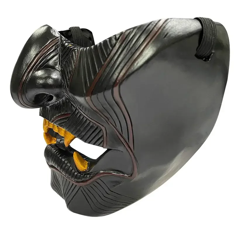 Маска Ghost of Tsushima Jin Sakai половина лица самурайский воин реквизит для маска