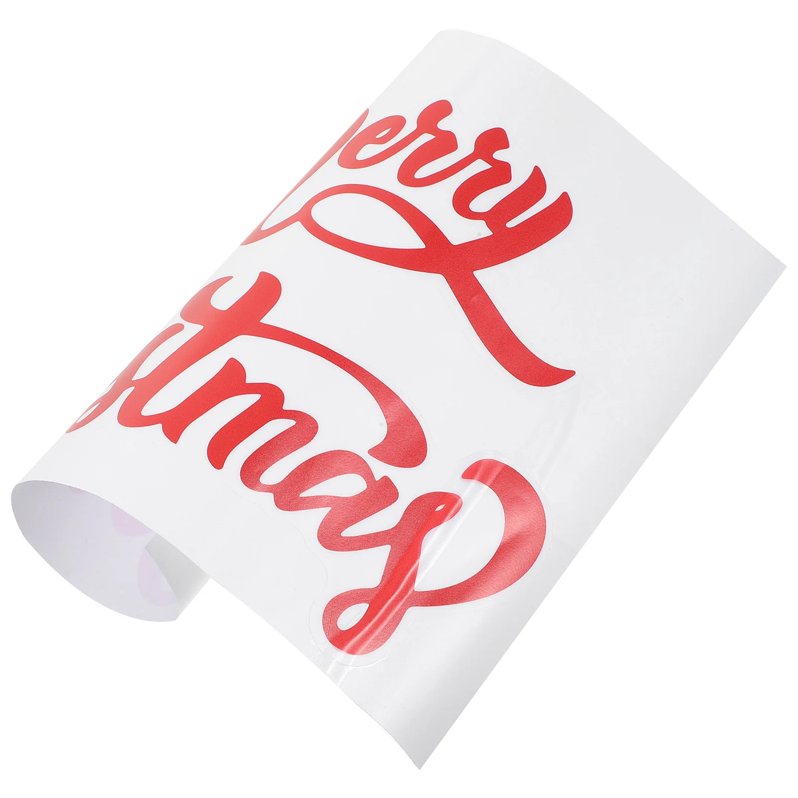 Веселые рождественские наклейки на стены шляпа Санта-Клауса стену ПВХ