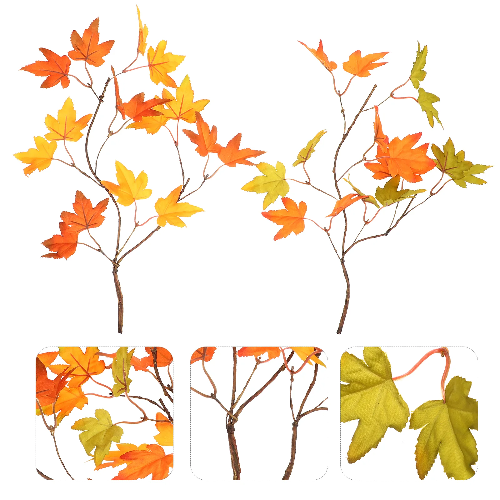 

Leaves Maple Fall Autumn Decoration Stems Branches Leaf Fake Faux Picks Table Silk Red Shrubs Greenery Thanksgiving Garland Stem