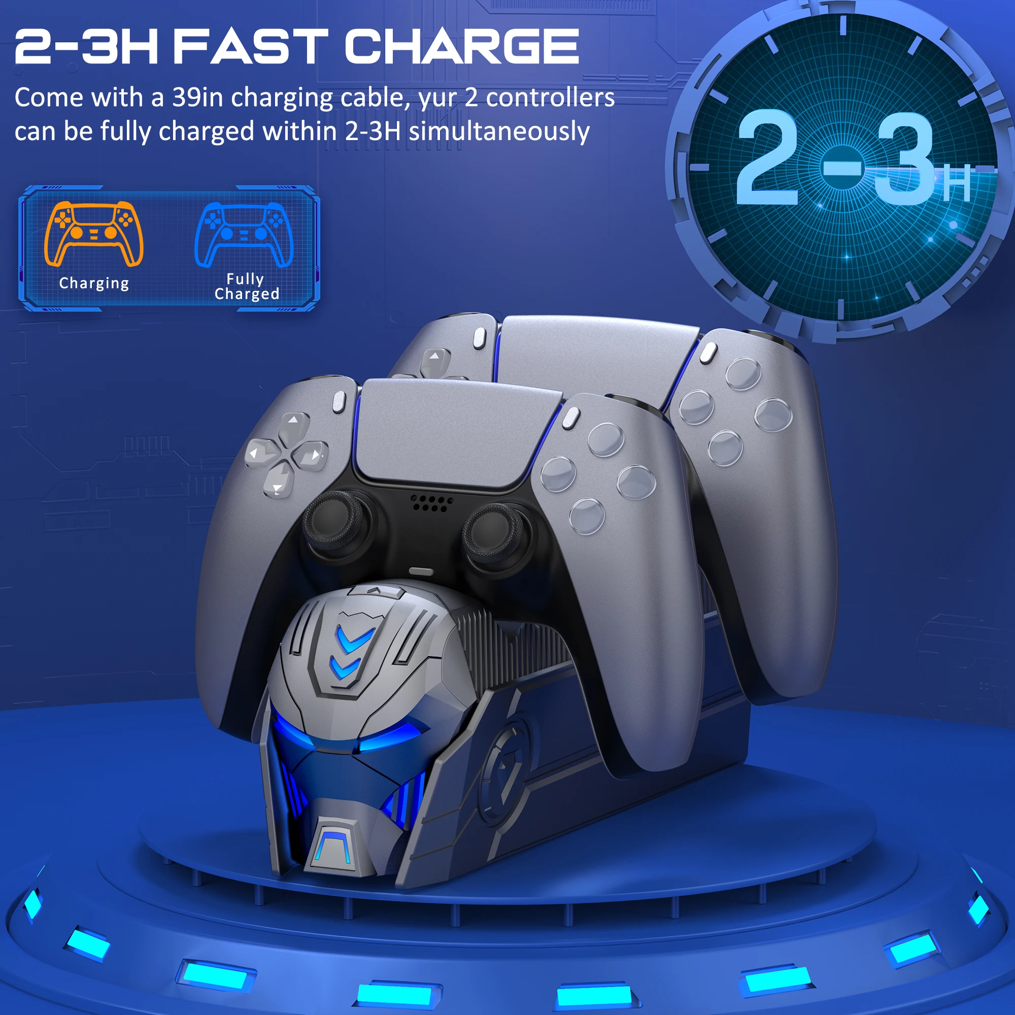 Контроллеры Dualsense для PlayStation 5 быстрый PS5 двойной контроллер подставка зарядного