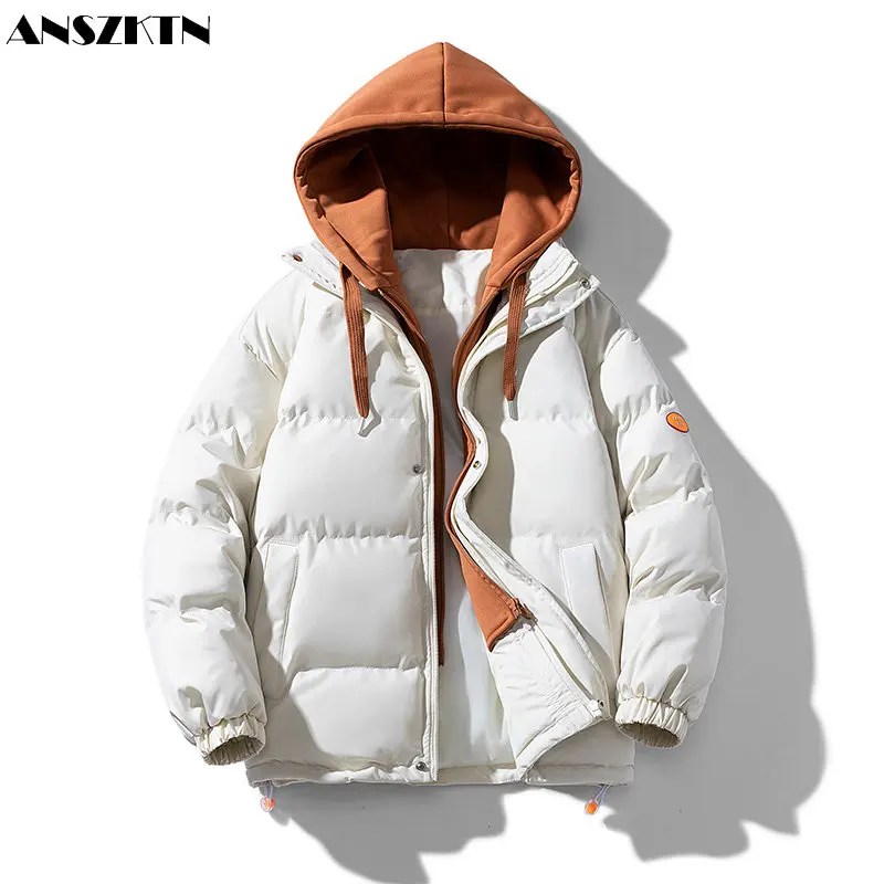 

Куртка зимняя унисекс с капюшоном и подкладкой, большого размера