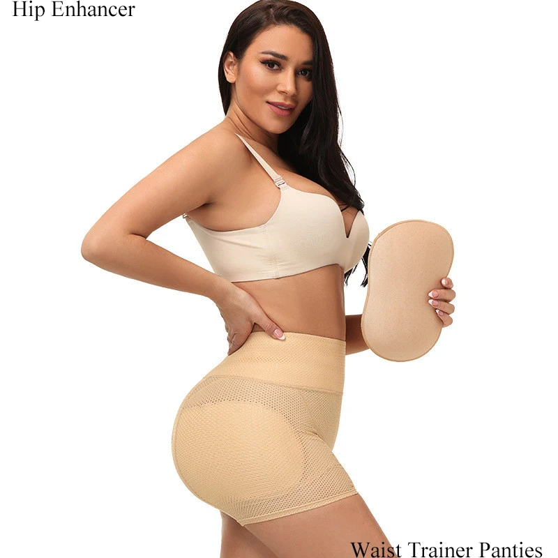 Women Shapers Hip Enhancer Panties Fake Ass Boyshorts High Waist Padded Underwear Butt Lifter Shapewear Tummy Control Shorts